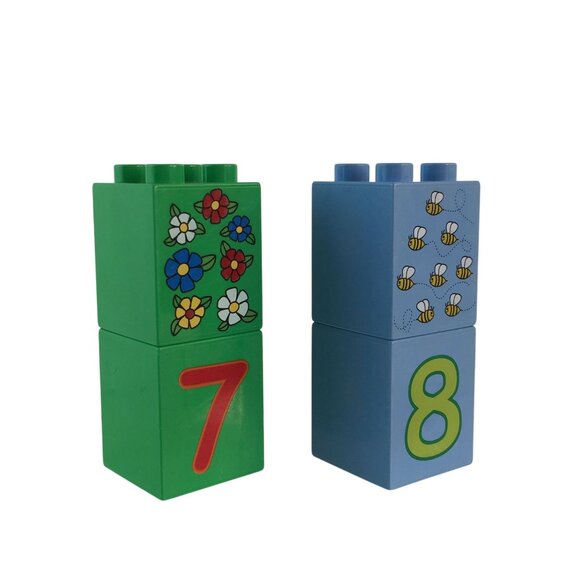 Lego Duplo Play With Number 5497 Counting Blocks Replacement Parts 1-10 - Picture 8 of 11